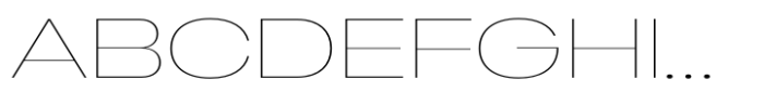 Gella Display ExtraExpanded Thin Font UPPERCASE