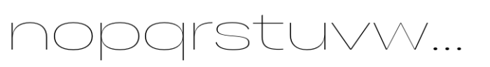 Gella Display ExtraExpanded Thin Font LOWERCASE
