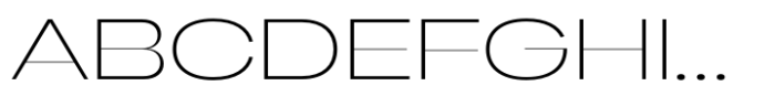 Gella Display ExtraExpanded UltraLight Font UPPERCASE