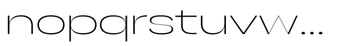 Gella Display ExtraExpanded UltraLight Font LOWERCASE