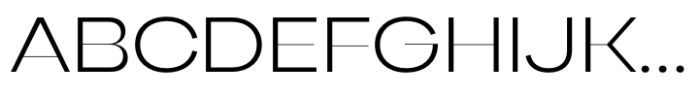 Gella Display SemiExpanded Light Font UPPERCASE