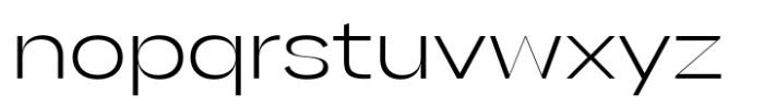 Gella Display SemiExpanded Light Font LOWERCASE