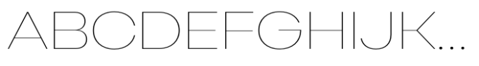 Gella Display SemiExpanded Thin Font UPPERCASE