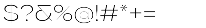 Gella Display SemiExpanded UltraLight Font OTHER CHARS