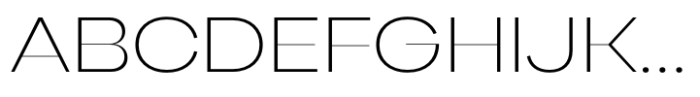 Gella Display SemiExpanded UltraLight Font UPPERCASE