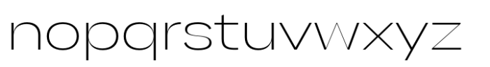 Gella Display SemiExpanded UltraLight Font LOWERCASE