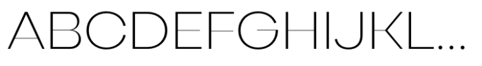 Gella Display UltraLight Font UPPERCASE