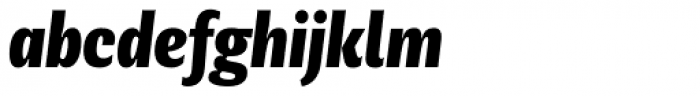 Geller Sans Cm ExtraBold Italic Font LOWERCASE