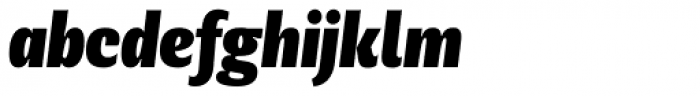 Geller Sans Cm UltraBlack Italic Font LOWERCASE