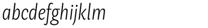 Geller Sans Cm UltraLight Italic Font LOWERCASE