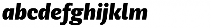 Geller Sans Cn ExtraBold Italic Font LOWERCASE