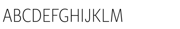 Geller Sans Cn ExtraLight Font UPPERCASE