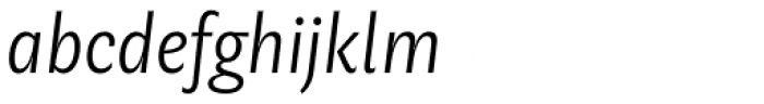 Geller Sans Cn Light Italic Font LOWERCASE