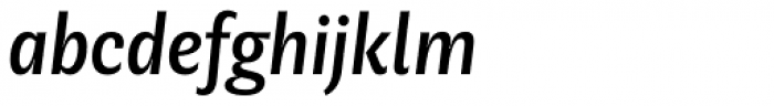 Geller Sans Cn Medium Italic Font LOWERCASE