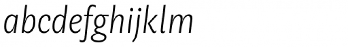 Geller Sans Cn UltraLight Italic Font LOWERCASE