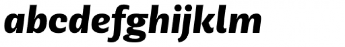 Geller Sans Nr ExtraBold Italic Font LOWERCASE
