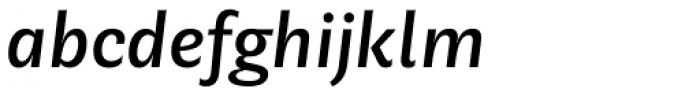 Geller Sans Nr Medium Italic Font LOWERCASE
