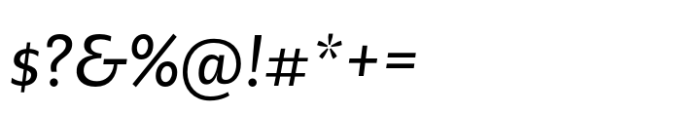 Geller Sans Nr Regular Italic Font OTHER CHARS