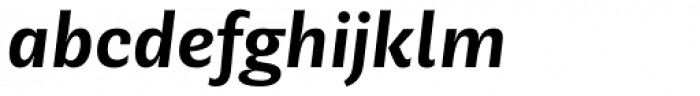 Geller Sans Nr SemiBold Italic Font LOWERCASE