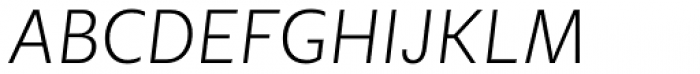 Geller Sans Nr UltraLight Italic Font UPPERCASE