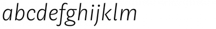 Geller Sans Nr UltraLight Italic Font LOWERCASE