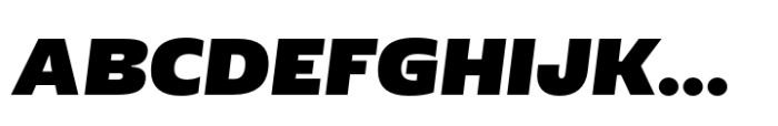Geller Sans Rg ExtraHeavy Italic Font UPPERCASE