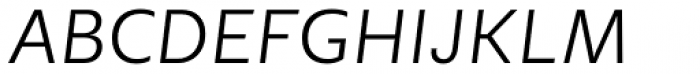 Geller Sans Rg Light Italic Font UPPERCASE
