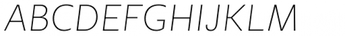 Geller Sans Rg Thin Italic Font UPPERCASE