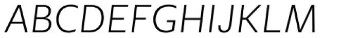Geller Sans Rg UltraLight Italic Font UPPERCASE