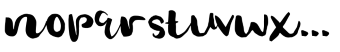 Gelsson Font LOWERCASE