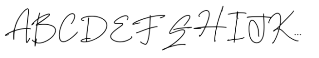 Gemiga Signature Font UPPERCASE