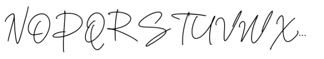 Gemiga Signature Font UPPERCASE