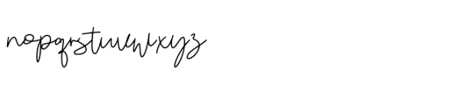 Gemiga Signature Font LOWERCASE