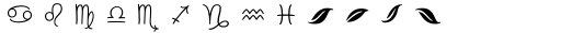 Geminian Signs Font LOWERCASE