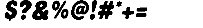 Gemoya Italic Font OTHER CHARS