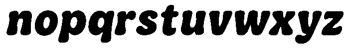 Gemoya Italic Font LOWERCASE