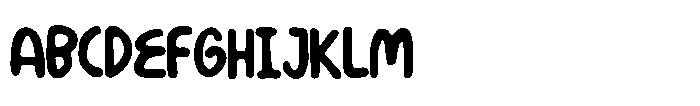 Gempi Bold Handwriting Font UPPERCASE