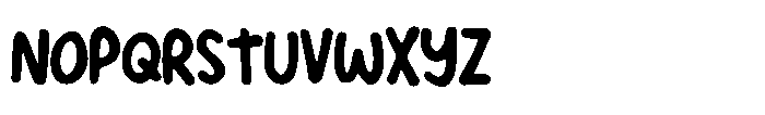 Gempi Bold Handwriting Font UPPERCASE