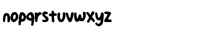 Gempi Bold Handwriting Font LOWERCASE