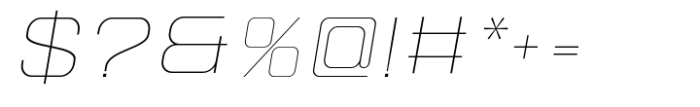 Gemsbuck Pro 01 Thin Italic Font OTHER CHARS