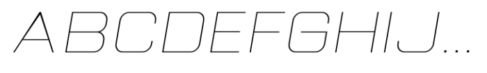 Gemsbuck Pro 01 Thin Italic Font UPPERCASE
