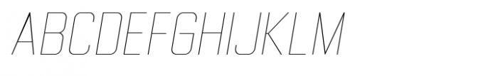 Gemsbuck Pro 03 Thin Italic Font UPPERCASE