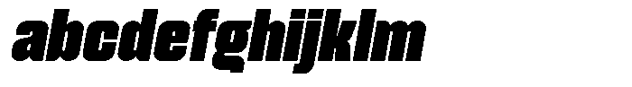 Genaron Black Condensed Oblique FONT