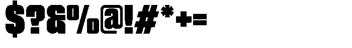 Genaron Black Condensed Font OTHER CHARS
