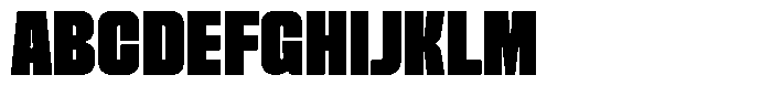 Genaron Black Condensed Font UPPERCASE