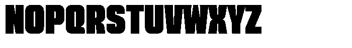 Genaron Black Condensed Font UPPERCASE