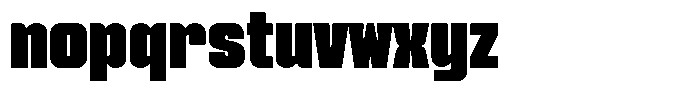 Genaron Black Condensed Font LOWERCASE