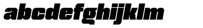 Genaron Black Expanded Oblique FONT
