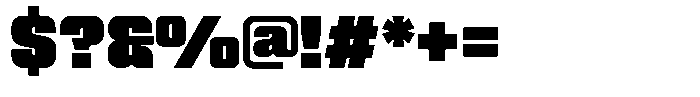 Genaron Black Expanded Font OTHER CHARS