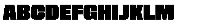 Genaron Black Expanded Font UPPERCASE
